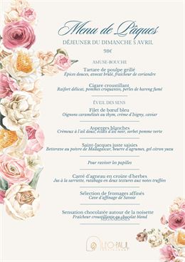 Pâques au restaurant LEO-PAUL - Restaurant Leo-Paul