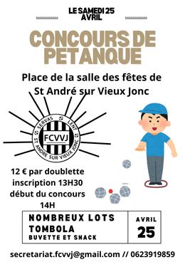 Affiche concours de pétanque 2026 - ©FCVVJ