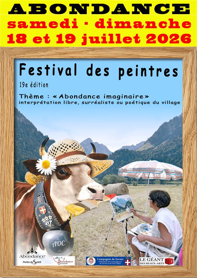 Affiche festival des peintres - Abondance Evenements