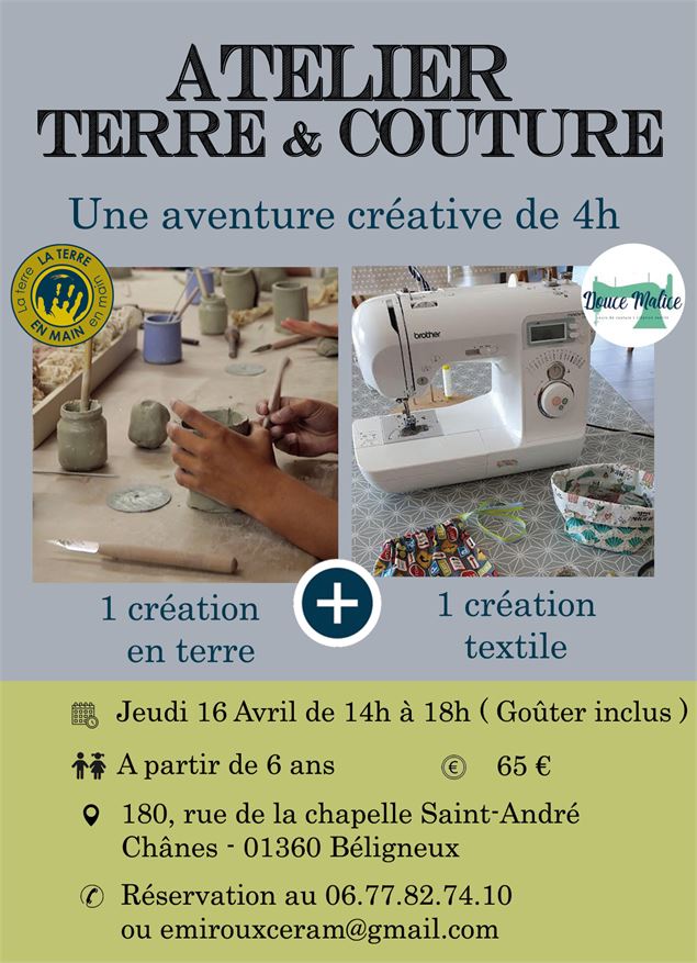 atelier terre&couture - terre en main