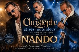 Affiche Diner - Concert CHRISTOPHE « Les Mots Bleus » - NANDO LITTERI