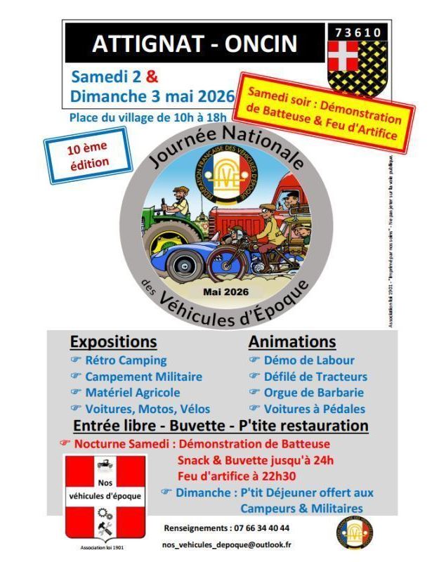 Expositition de Véhicules Anciens_Attignat-Oncin