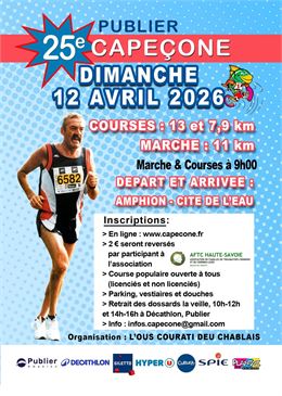 Chaussez vos baskets et participez à la mythique course de la Capéçone ! - Mairie de Publier
