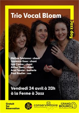 Affiche_Trio vocal Bloom - ©GBA