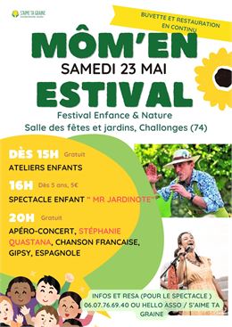 Festival enfance et nature à Challonges - s'aime ta graine