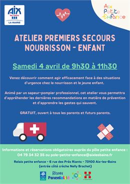 Atelier premiers secours nourrisson - enfant - OK