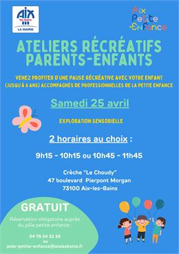 Ateliers récréatifs parents - enfants - OK