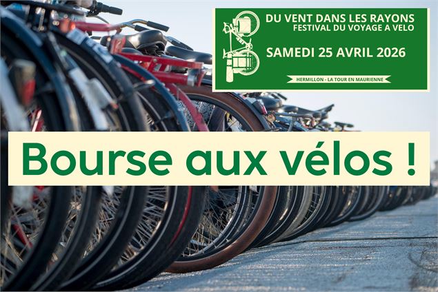 Bandeau Bourse aux vélos - Association Du vent dans les rayons