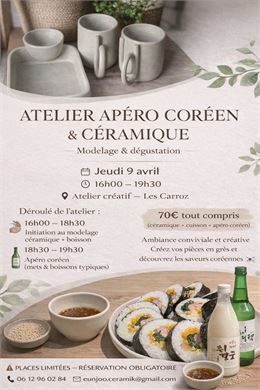 Atelier apéro coréen et céramique_Les Carroz-d'Arâches