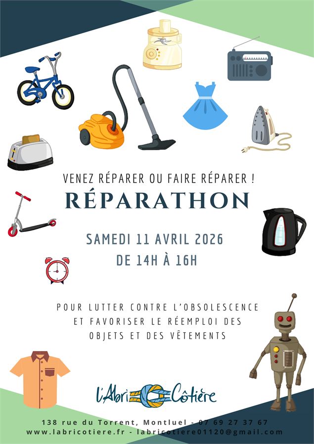 Réparathon d'Artilab à l'AbriCôtière_Montluel - L'AbriCôtière