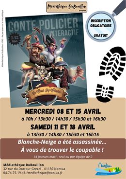 Affiche animation - Médiathèque DuBouillon