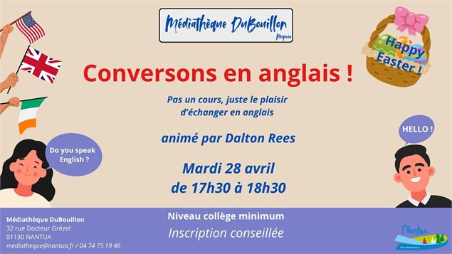 Affiche animation - Médiathèque DuBouillon