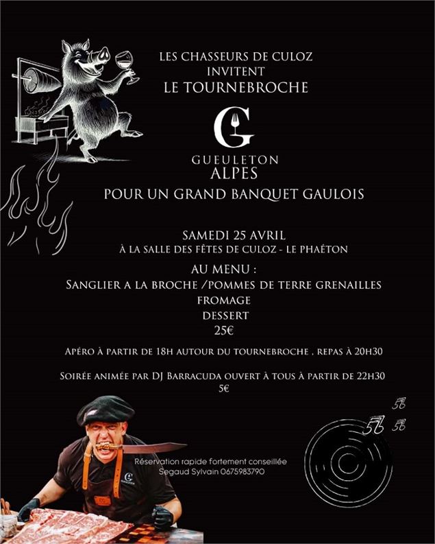 Grand banquet gaulois_Culoz-Béon - Société de chasse de Culoz