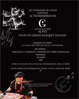 Grand banquet gaulois_Culoz-Béon - Société de chasse de Culoz