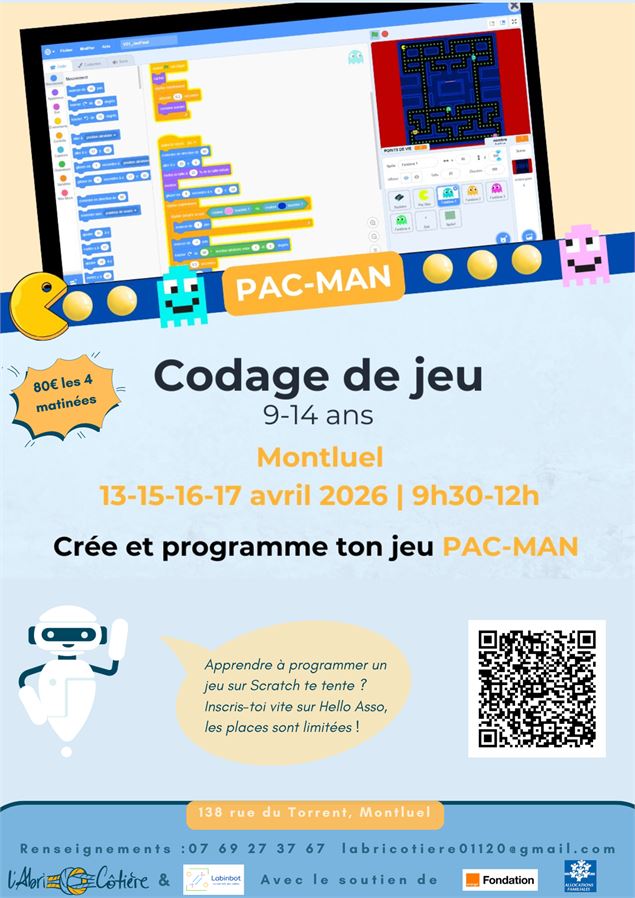 Stage codage jeux à l’AbriCôtière avec LABINBOT_Montluel - Labinbot - L'AbriCôtière