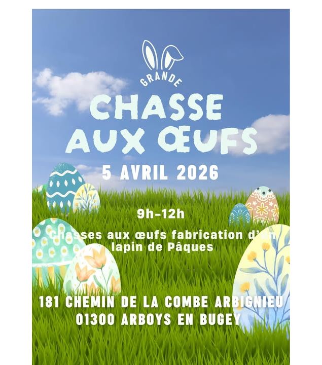 Chasse aux oeufs à Arbignieu_Arboys en Bugey - Centre Hippique d'Arbignieu
