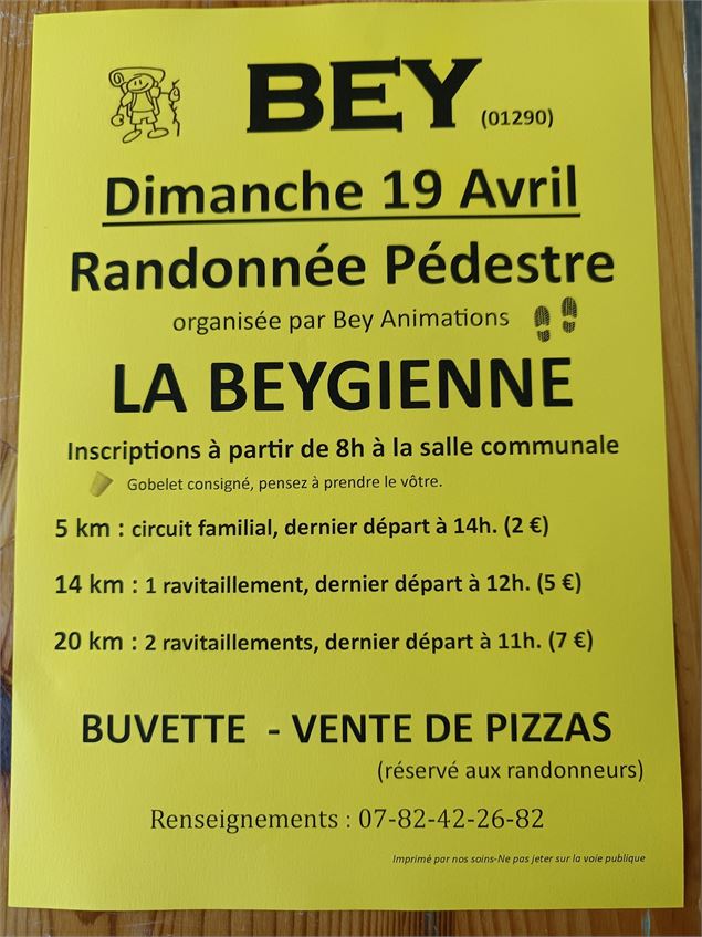 Randonnée pédestre la Beygienne