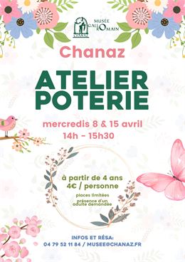 Atelier poterie printanier - Musée de Chanaz