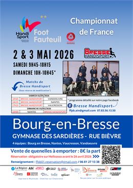 Championnat foot fauteuil Bourg - Bresse Handisport
