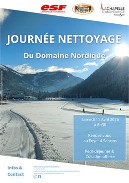 Journée nettoyage du domaine nordique - Mairie de La Chapelle d'Abondance
