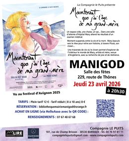 Spectacle "Maintenant que j'ai l'âge de ma grand-mère"_Manigod - Spectacle "Maintenant que j'ai l'âg