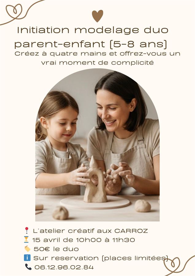 Initiation modelage parent -enfant (5-8ans)_Les Carroz-d'Arâches