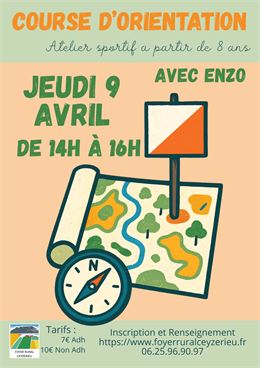 Atelier sportif "Découverte de la course d'orientation" pour les plus de 8 ans_Ceyzérieu - Foyer Rur
