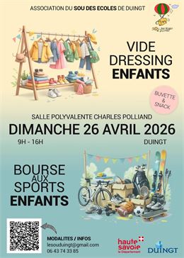 Vide dressing et bourse aux sports enfants_Duingt - Sou des l'écoles de Duingt