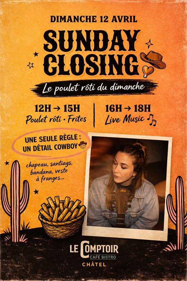 Sunday Closing - Café Bistro Le Comptoir - Le Comptoir