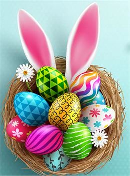 Chasse aux oeufs de Pâques à Valmeinier centre station