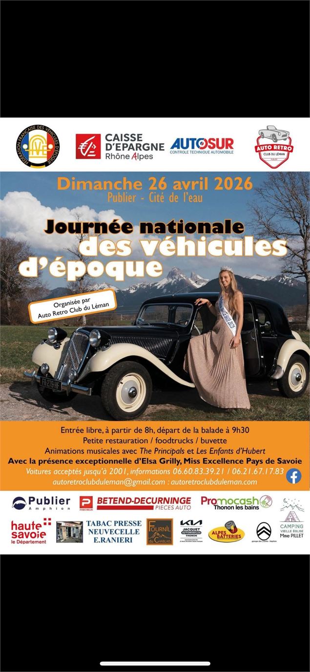 Journée nationale des véhicules d'époque à Publier - Autro Retro Club du Léman