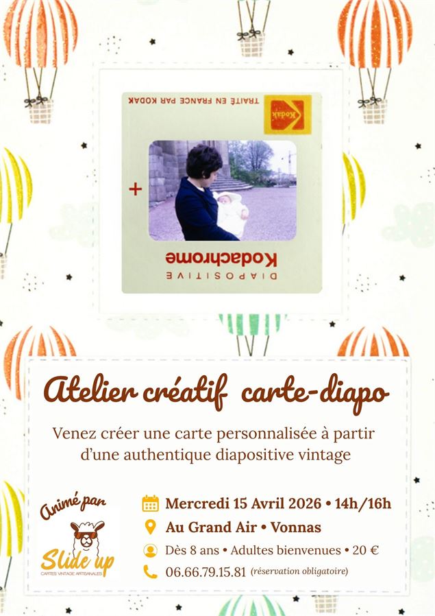 Atelier carte diapo - Au Grand air