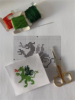 Dragon en point de croix - Musée du Grand Filon