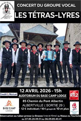 Concert : Les Tétras-Lyres_Albertville