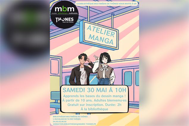 Atelier dessin manga_Thônes - Bibliothèque Multimédia