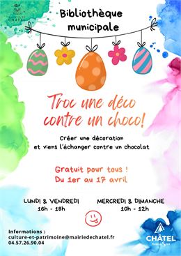 Troc une déco contre un choco ! - Service Culture et Patrimoine