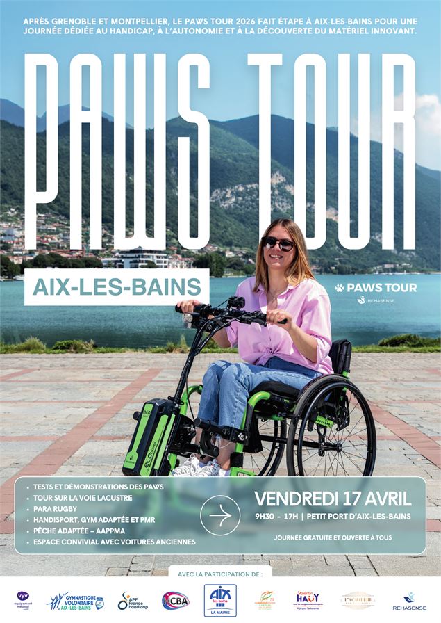 affiche Paws Tour - Rehasense
