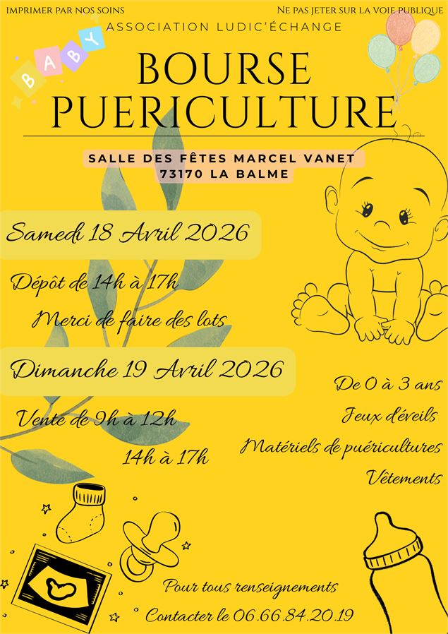 Bourse Puériculture - Ludic'échange