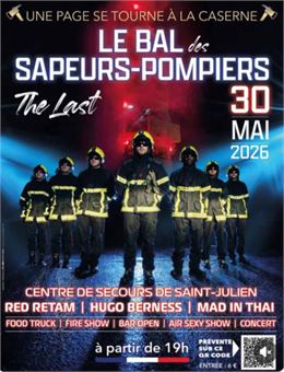 Affiche bal des pompiers - Amicale des sapeur-pompiers
