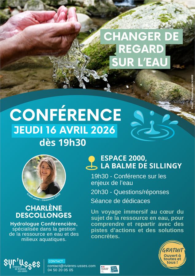 Conférence : Les enjeux de l'eau - Syndicat de Rivières les Usses