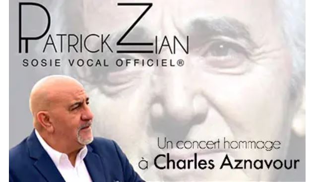 Affiche hommage à Aznavour par Patrick Zian - Patrick Zian