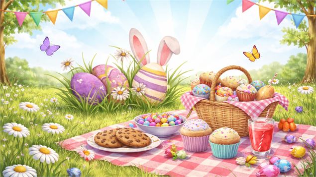 oeufs de paques et gouter pour enfants - canva