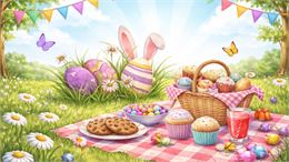 oeufs de paques et gouter pour enfants - canva