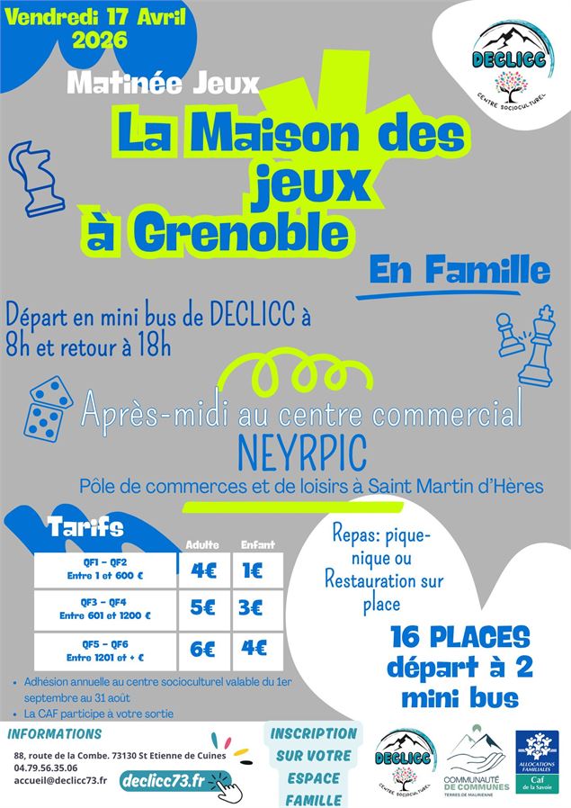 Sortie Famille - Maison des jeux à Grenoble_Saint-Etienne-de-Cuines - Declicc