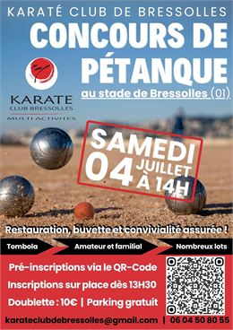 Concours de pétanque - 