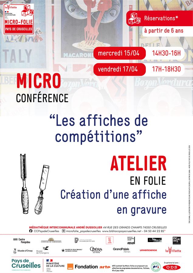 Les affiches de compétitions_Cruseilles - Micro-Folie Pays de Cruseilles