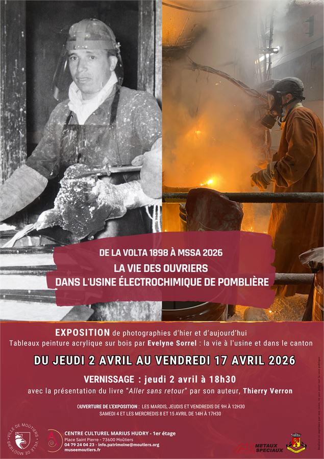 Exposition « De la Volta 1898 à MSSA 2026 - La vie des ouvriers dans l’usine éléctrochimique de Pomb