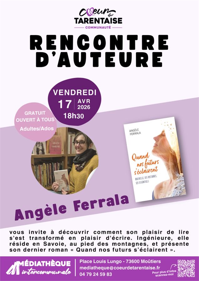 Rencontre d'auteur avec Angèle Ferrala_Moûtiers - Médiathèque