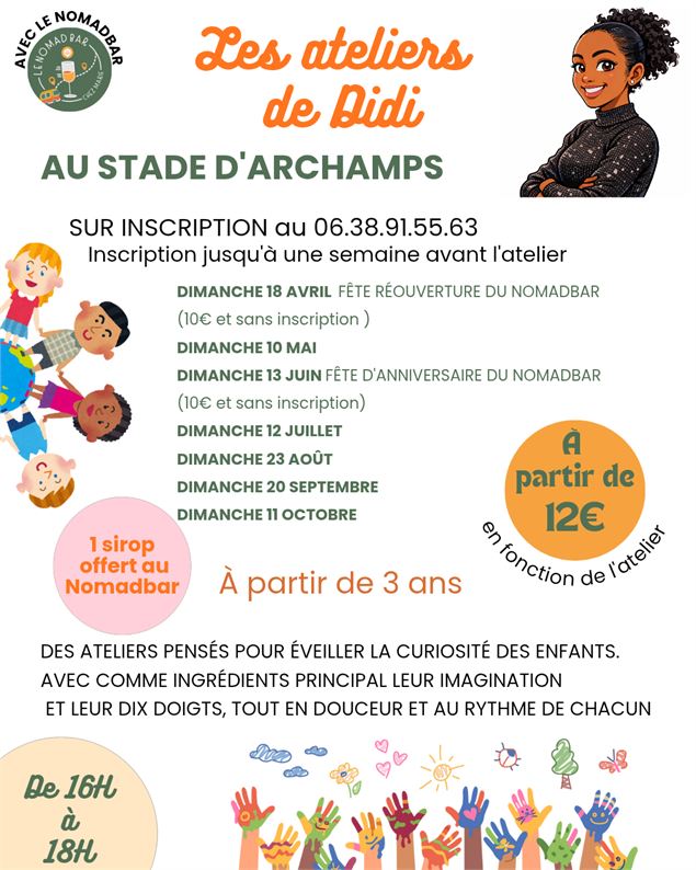 Ateliers enfants - Le NomadBar