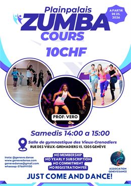 ZUMBA - 10CHF - Plainpalais - asso